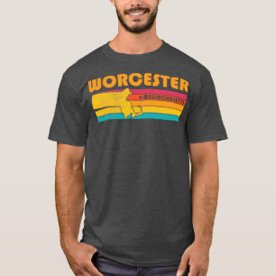 Camiseta Worcester Massachusetts Vintage afressou Souveni