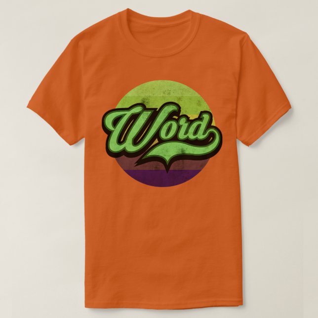 Camiseta Word Acima (Frente do Design)