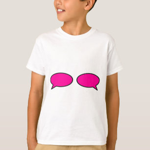 Camiseta Word Bubble Esquerda Magenta Direita MUSEUM Zazzle