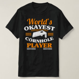 Camiseta Words Okayest Cornhole Player