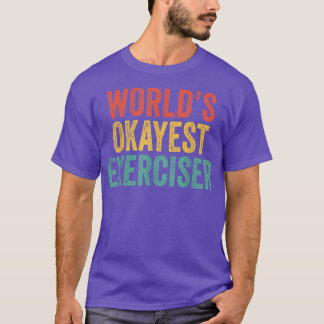 Camiseta Words Okayest Eerciser Funny Gym Workout Vintage