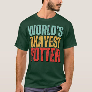 Camiseta Words Okayest Potter Ceramics Engraçado Gift