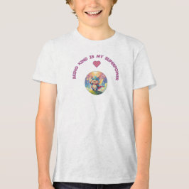 Camiseta Words Saying “Being Kind is my Superpower”