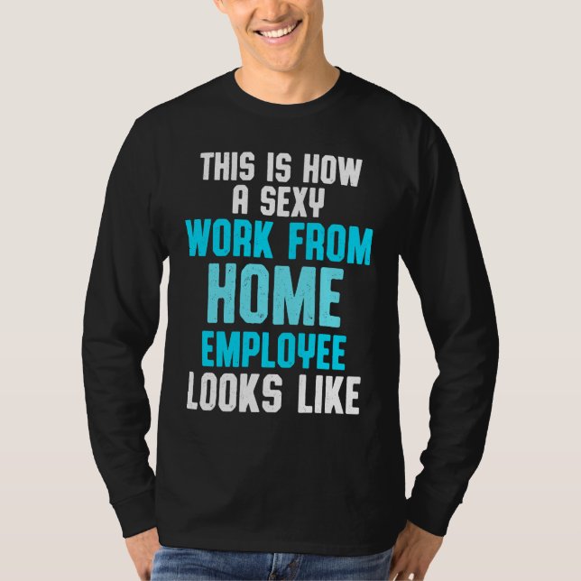 Camiseta Work From Home Flag Remote Working Employee (Frente)