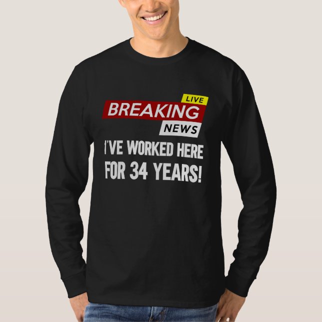 Camiseta Worker work anniversary appreciation worked here f (Frente)