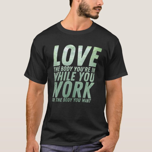 Camiseta Workou Motivational & Inspirational Quote (Frente)