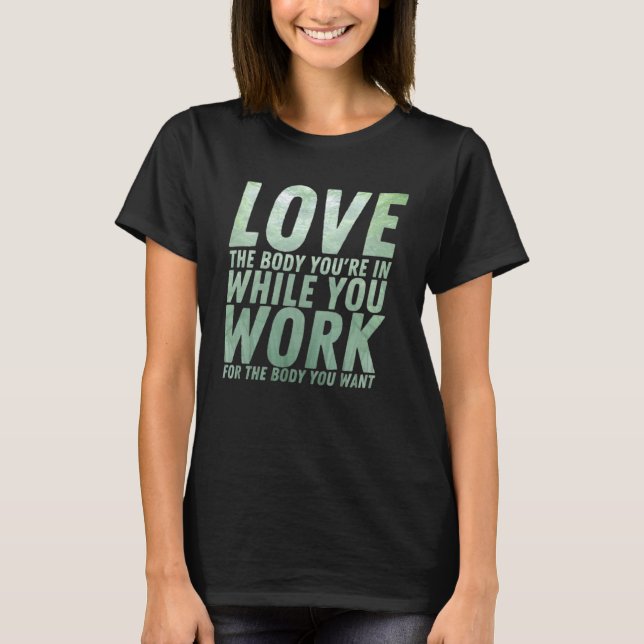 Camiseta Workou Motivational & Inspirational Quote (Frente)