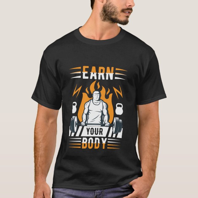 Camiseta Workout body exercise gym (Frente)
