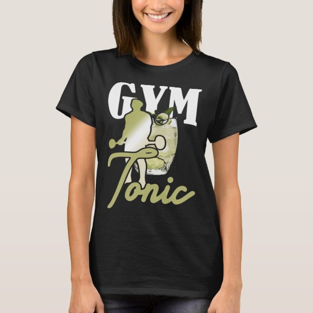 Camiseta Workout de Elevação de Peso Tônico em Gym (Frente)