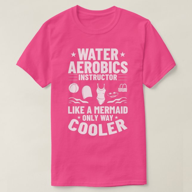 Camiseta Workout de Malhação Aquática Águas Aeróbica (Frente do Design)