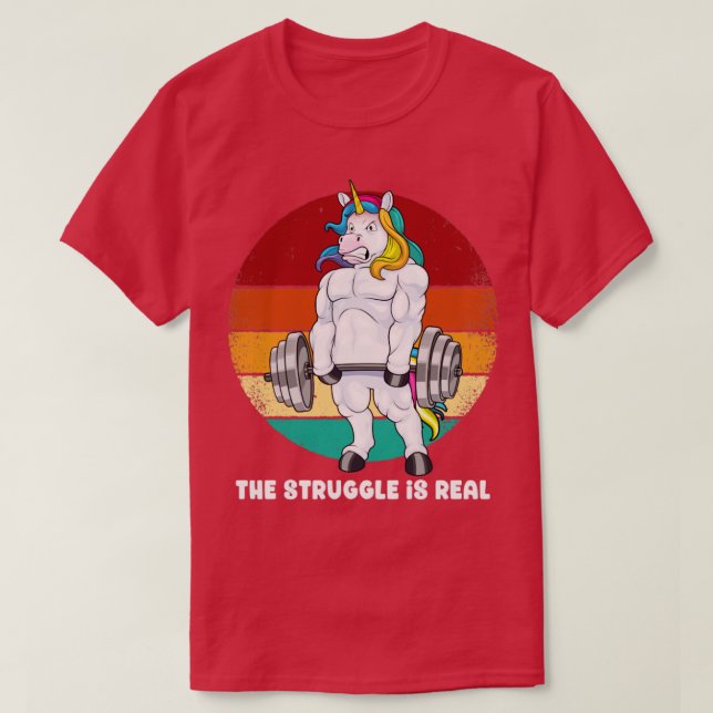 Camiseta Workout de Malhação de Coluna de Arranque de Peso  (Frente do Design)