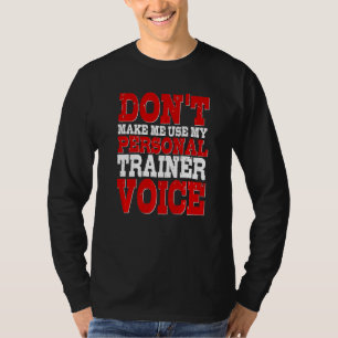 Camiseta Workout de Malhação de Instrutor de Voz do Treinad