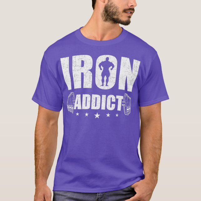 Camiseta Workout de Peso do Viciado em Ferro (Frente)