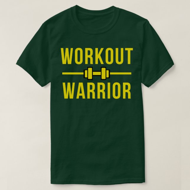 Camiseta Workout do Guerreiro de Workout (Frente do Design)