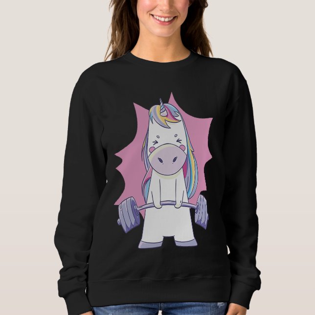 Camiseta Workout Gym Unicorn (Frente)