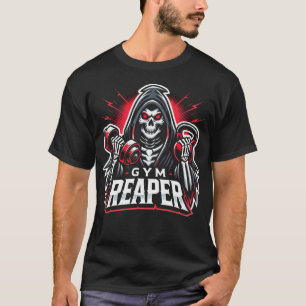Camiseta Workout Intenso Da Gym Reaper - Gym Engraçado