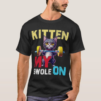 Camiseta Workout Kitts My Swole On Workout Retro Cat 2