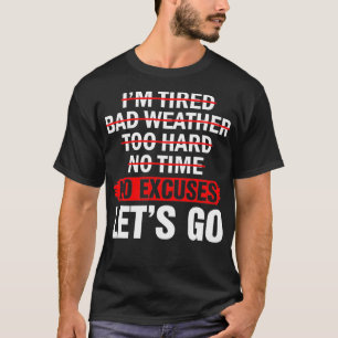 Camiseta Workout Motivacional NoExcusesLets