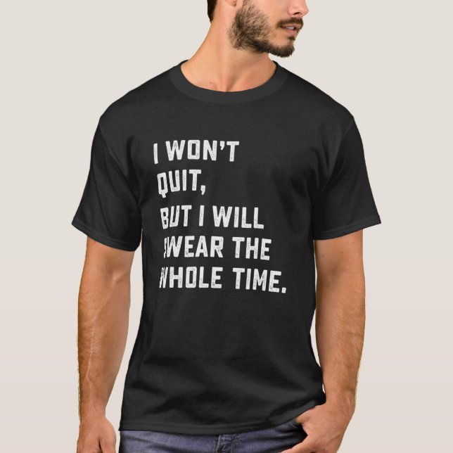 Camiseta Workout & Running I't Quit (Frente)