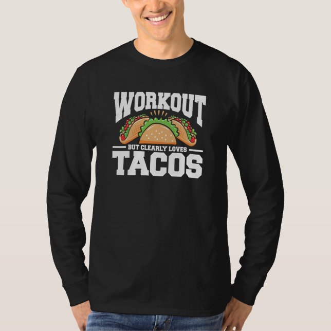 Camiseta Workout Tacos Cinco De Mayo Fitness  1 (Frente)