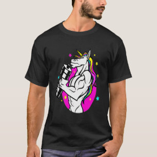 Camiseta Workout Unicorn Malhação Muscular Bodybuilder