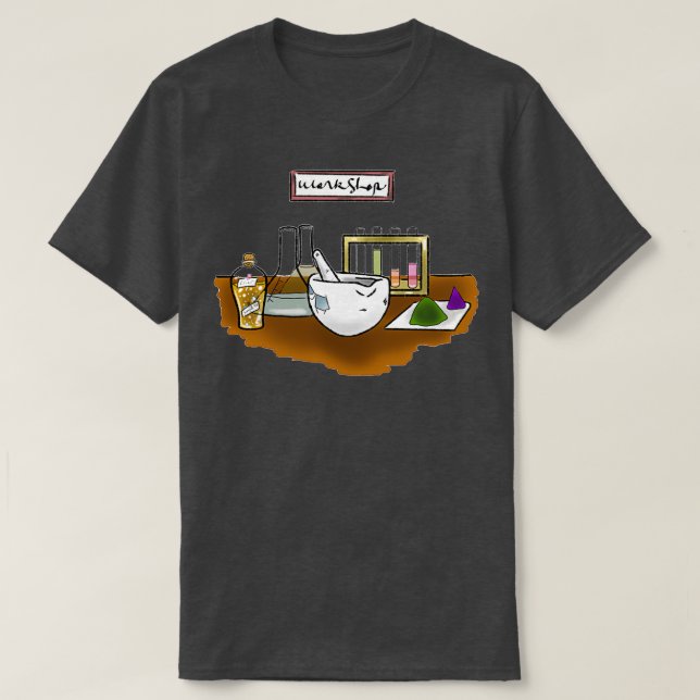Camiseta Workshop de bruxas (Frente do Design)