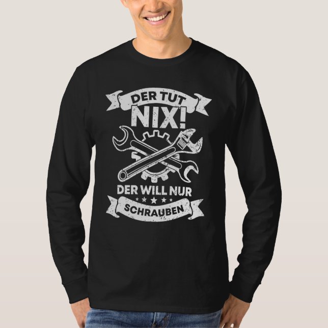 Camiseta Workshop de Mecatrônica para Automóveis Mecânicos  (Frente)