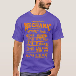 Camiseta Workshop de Reparador de Taxa Horária Mecânica E