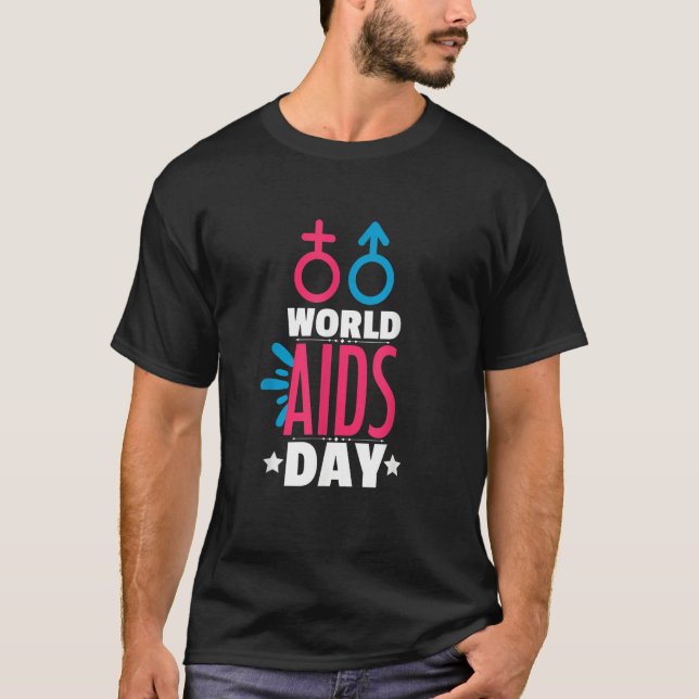 Camiseta World AIDS Day HIV & AIDS Awareness Man Woman (Frente)