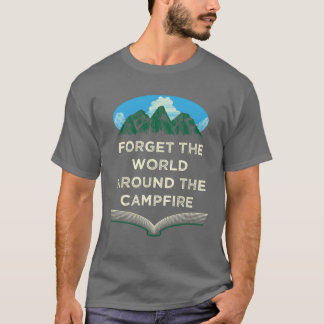 Camiseta World Around the Campfire Camping Sayings Camper Q