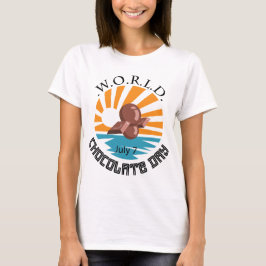 Camiseta World Chocolate Day Sign