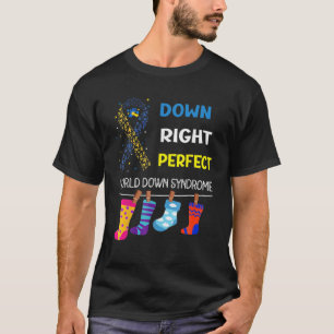 Camiseta World Down Syndrome Support Kids Grita Azul