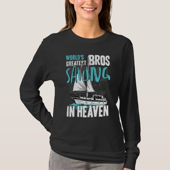 Camiseta World Greatest Bros Sailing in Heaven Cousin Famil (Frente)
