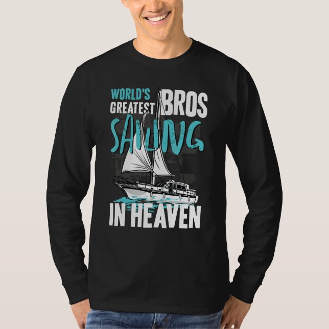Camiseta World Greatest Bros Sailing in Heaven Cousin Famil (Frente)