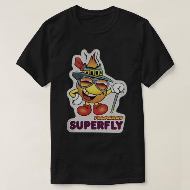 Camiseta World Industries Flame Boy Zuhälter Superfly HookU (Frente do Design)
