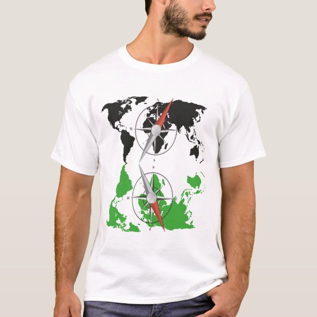 Camiseta World Map Compass (Frente)