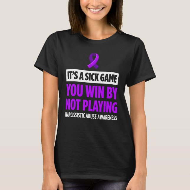Camiseta World Narcissistic Abuse Awareness Win Playing Sur (Frente)
