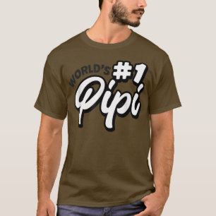 Camiseta World no 1 Pipi retro Father's day best Pipi ever