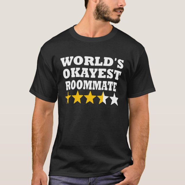 Camiseta World okayest Roommate     Roommate (Frente)