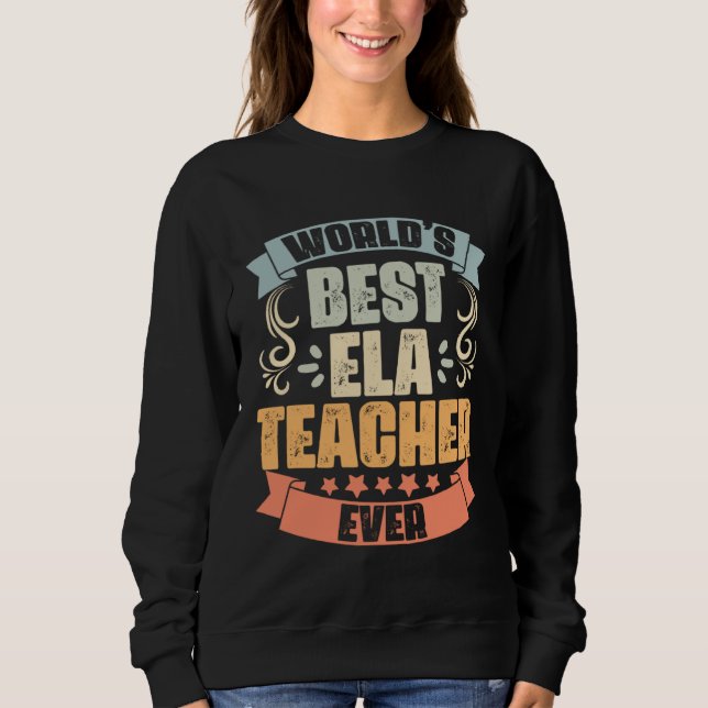 Camiseta World s Best Awesome English Language Arts Teacher (Frente)