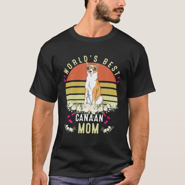 Camiseta World´S Best Canaan Mom Dog Mama Funny (Frente)