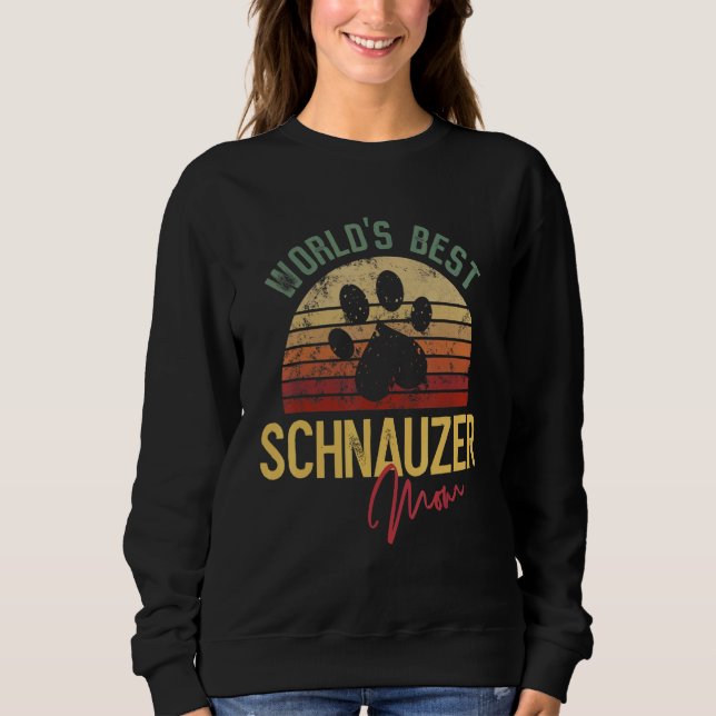 Camiseta World´s Best Schnauzer Mom (Frente)