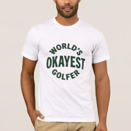 Camiseta World’s Okayest Golfer Vintage Golf Humor