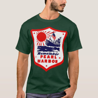 Camiseta WorldII Lembre-se de Pearl Harbor