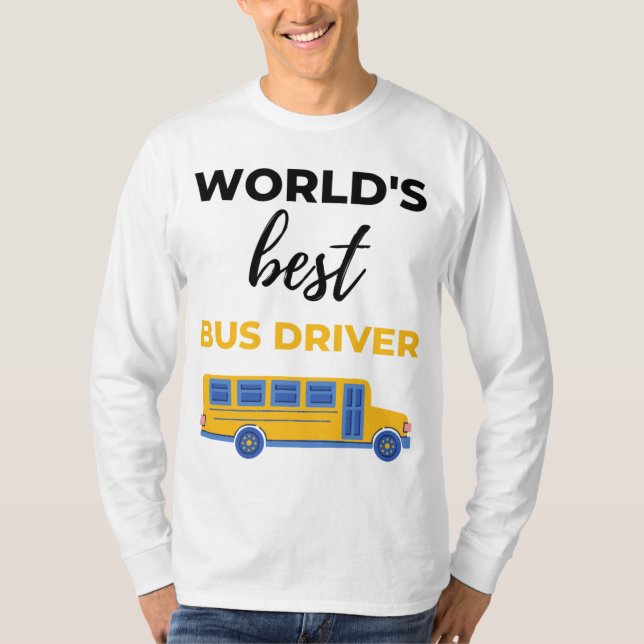 Camiseta World's Best Bus Driver bl (Frente)
