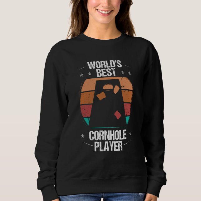 Camiseta Worlds Best Cornhole Player Throwing Tosser Cornho (Frente)