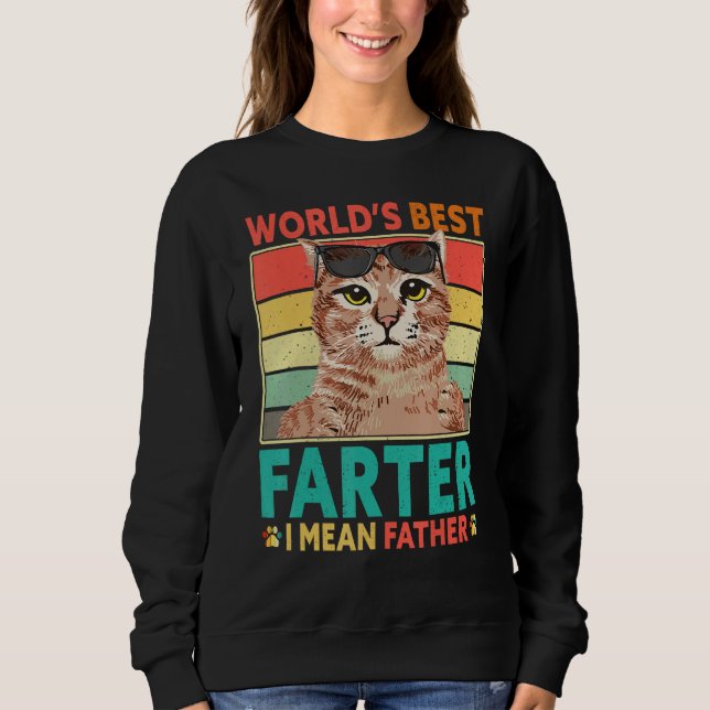 Camiseta Worlds Best Farter I Mean Father Cat Dad Fathers D (Frente)