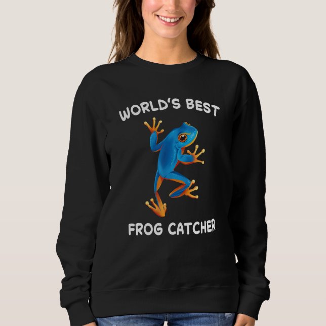 Camiseta World's Best Frog Catcher Hunter Amphibian Catchin (Frente)