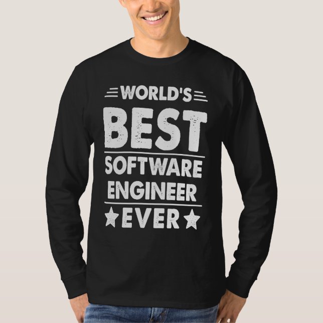 Camiseta World's Best Software Engineer Ever (Frente)