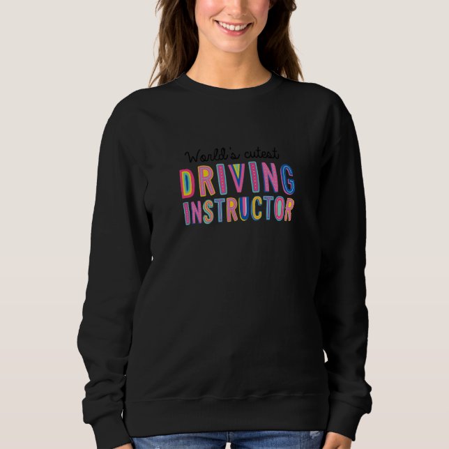 Camiseta Worlds Cutest Driving Instructor Funny Driving Sch (Frente)